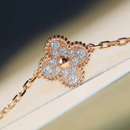 [Solara Jewelry]CLOVER 20 MOTIFS LASER DIAMOND NECKLACE
