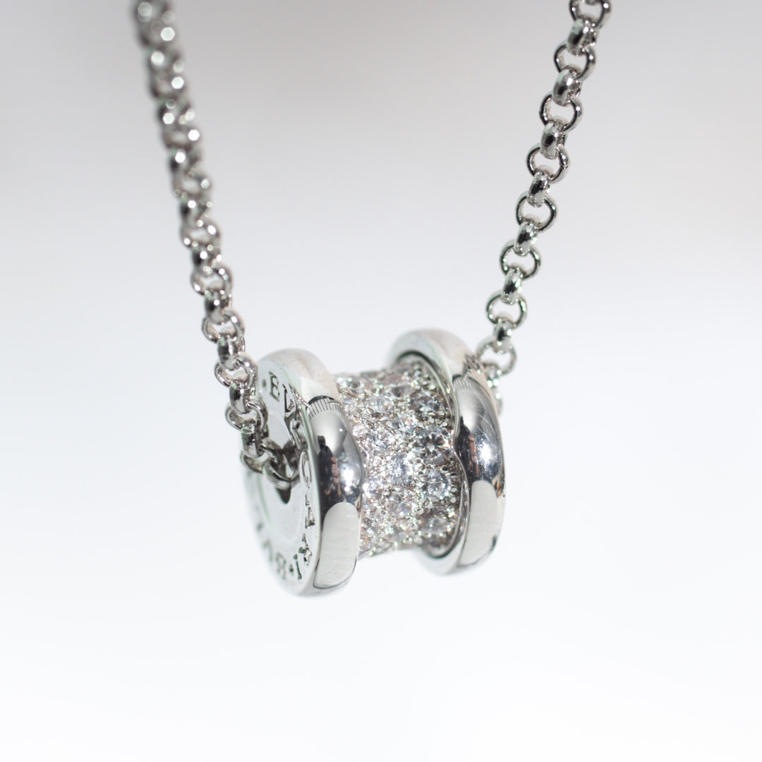[Solara Jewelry]ZERO 1 SILVER DIAMOND NECKLACE