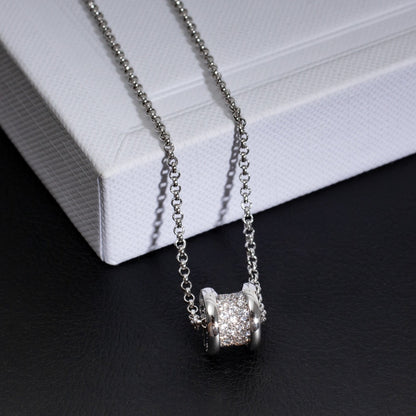 [Solara Jewelry]ZERO 1 SILVER DIAMOND NECKLACE