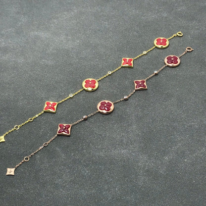 [Solara Jewelry]STAR AND SUN CARNELIAN 4 MOTIFS 3 DIAMONDS