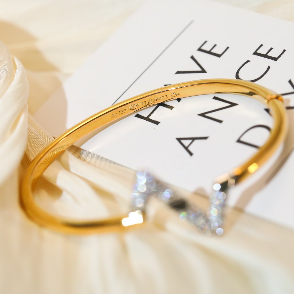 [Solara Jewelry]VOLTE UPSITE DOWN GOLD DIAMOND BRACELET
