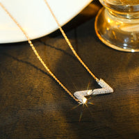 [Solara Jewelry]VOLT SILVER DIAMOND PEDANT NECKLACE