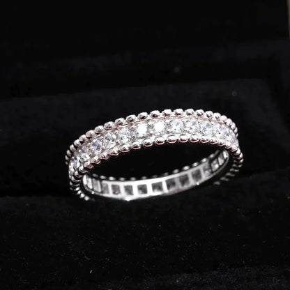 [Solara Jewelry]PERLEE DIAMOND SILVER RING