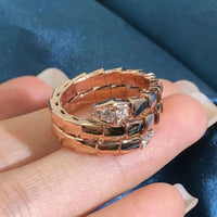 [Solara Jewelry]SERPENTS DOUBLE ROW DIAMOND RING