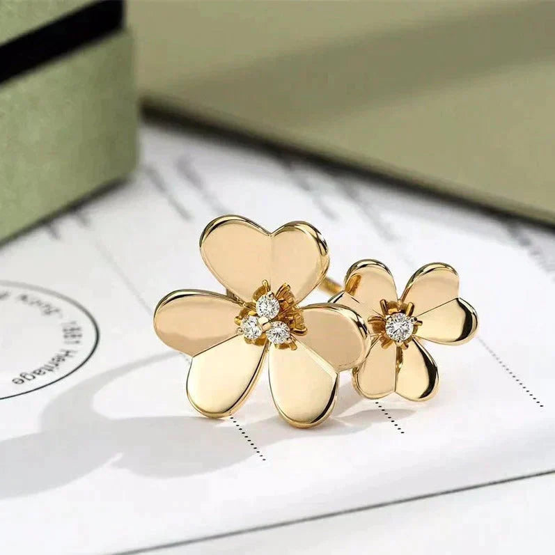 [Solara Jewelry]CLOVER COMOS GOLD DIAMOND RING