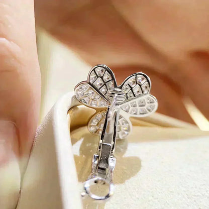 [Solara Jewelry]CLOVER COMOS DIAMOND EARRINGS SILVER