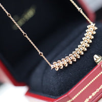 [Solara Jewelry]CLASH PINK GOLD NECKLACE