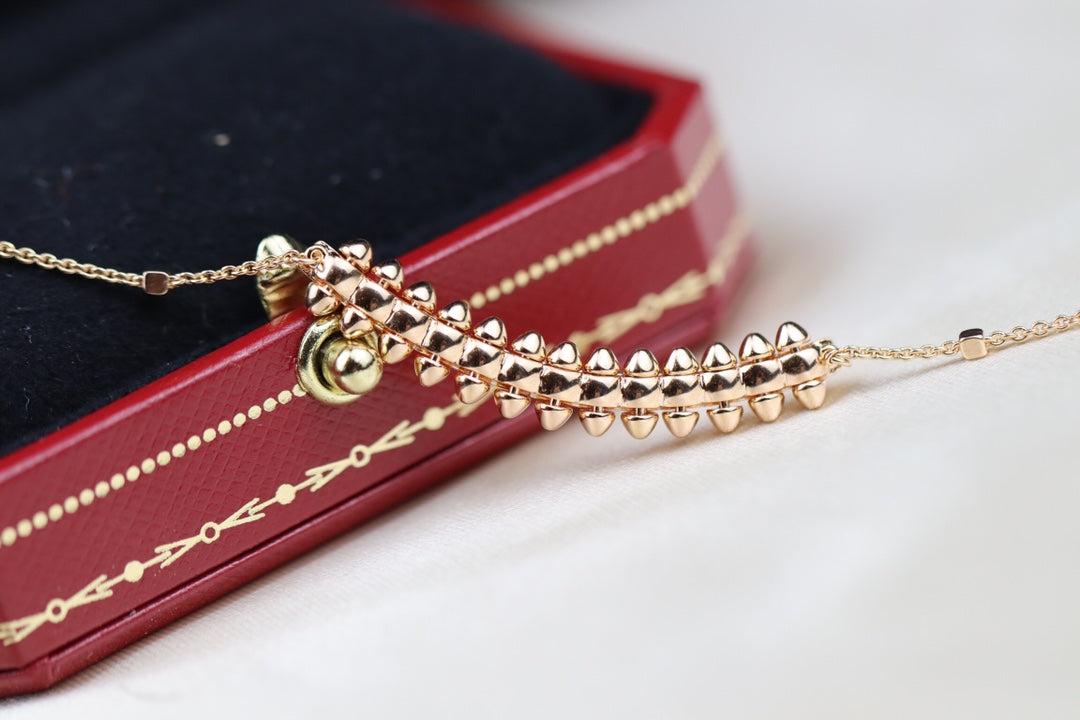 [Solara Jewelry]CLASH PINK GOLD NECKLACE