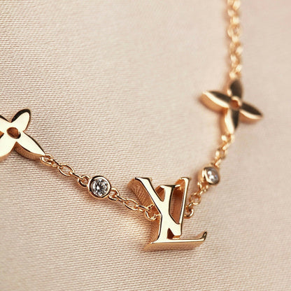 [Solara Jewelry]STAR AND SUN 7 MOTIFS GOLD BRACELET