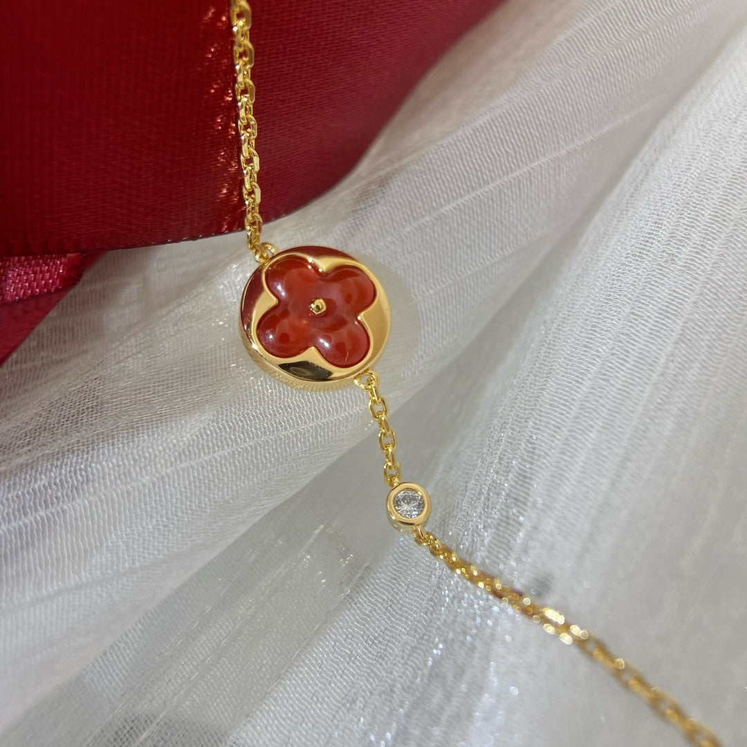 [Solara Jewelry]SUN PEDANT CARNELIAN BRACELET