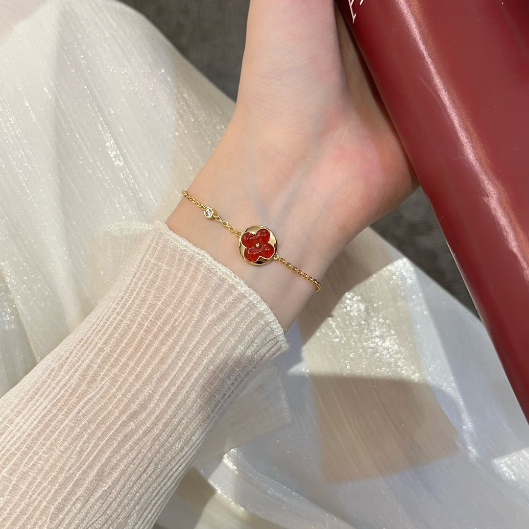 [Solara Jewelry]SUN PEDANT CARNELIAN BRACELET