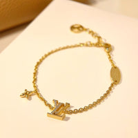 [Solara Jewelry]LOGO STAR MOTIF GOLD BRACELET