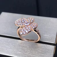 [Solara Jewelry]BUTTERFLY PINK GOLD DIAMOND RING