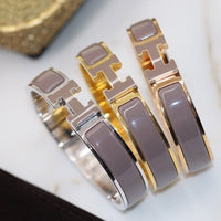 [Solara Jewelry]H BRACELET 12MM BROWN