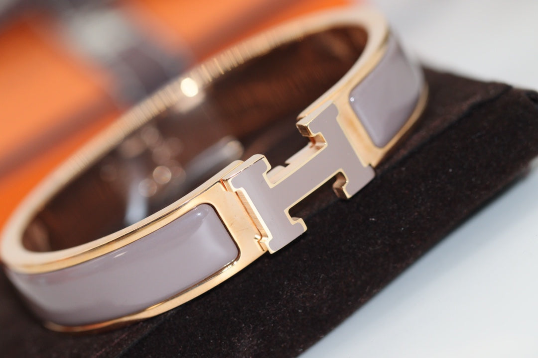 [Solara Jewelry]H BRACELET 12MM BROWN