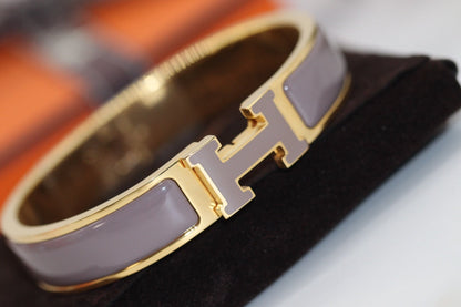 [Solara Jewelry]H BRACELET 12MM BROWN