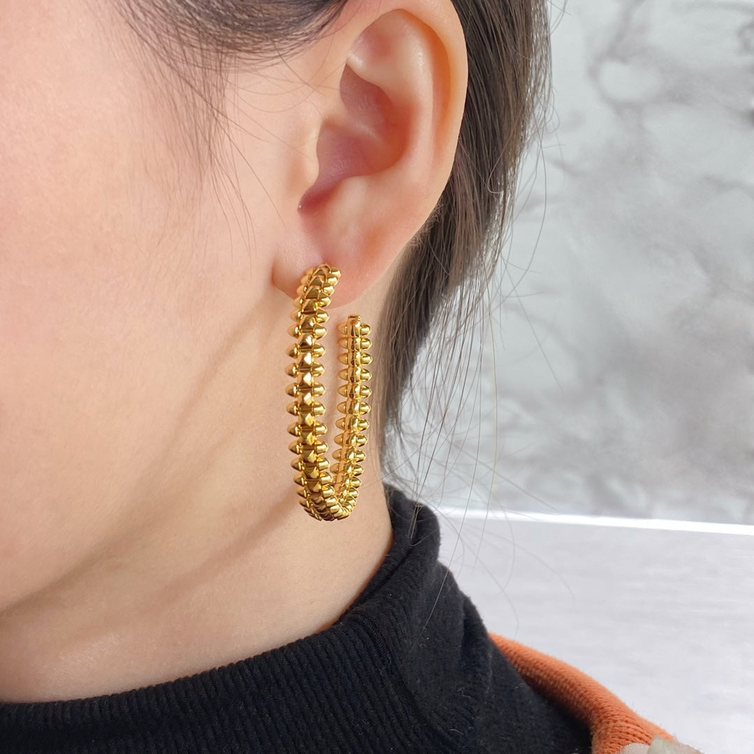 [Solara Jewelry]CLASH HOOP EARRINGS