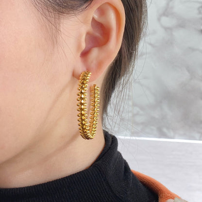 [Solara Jewelry]CLASH HOOP EARRINGS