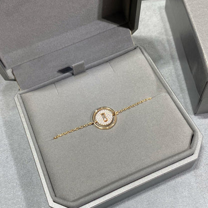 [Solara jewelry]LUCKY MOVE DIAMOND PAVED BRACELET