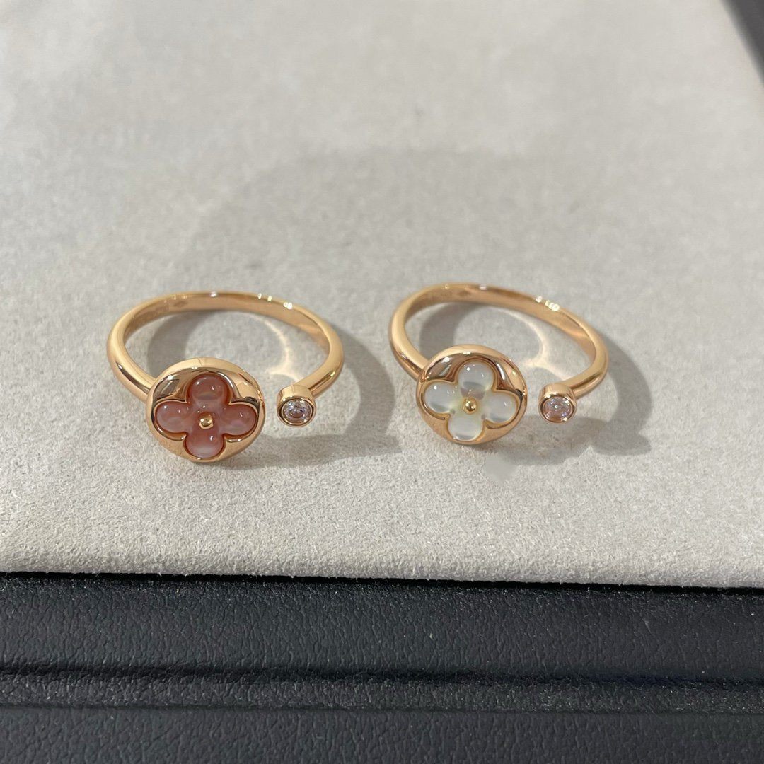 [Solara Jewelry]SUN 1 DIAMOND PINK MOP RING