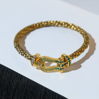 [Solara Jewelry]FORCE 10 GOLD GREEN DIAMOND PAVED