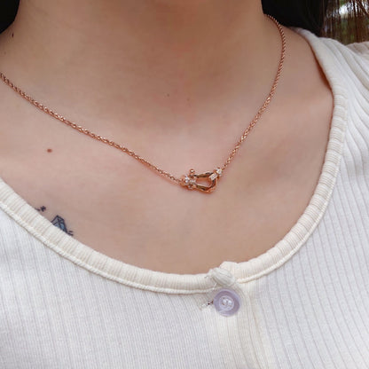 [Solara Jewelry]FORCE 10 PINK GOLD DIAMOND NECKLACE