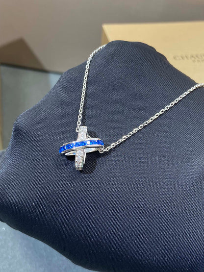 [Solara Jewelry]LIENS DIAMOND SILVER NECKLACE