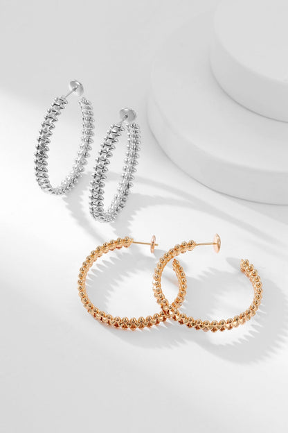 [Solara Jewelry]CLASH HOOP EARRINGS