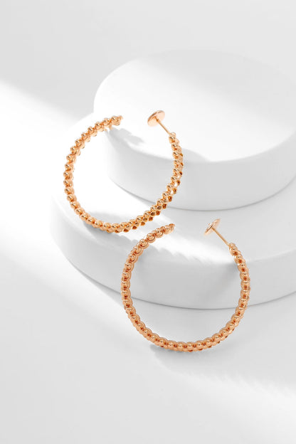 [Solara Jewelry]CLASH HOOP EARRINGS