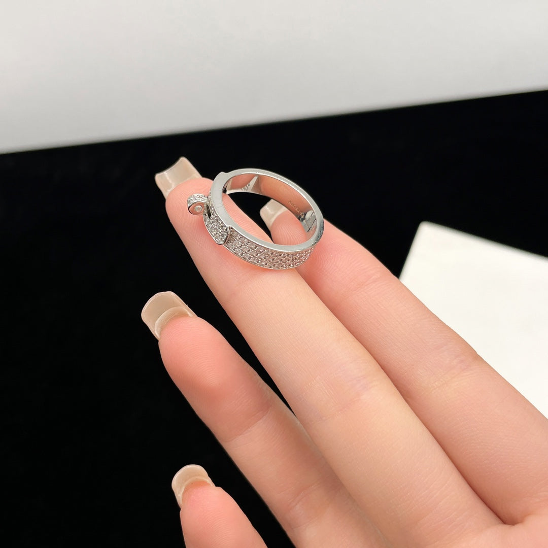 [Solara Jewelry]KELLY SILVER DIAMOND RING