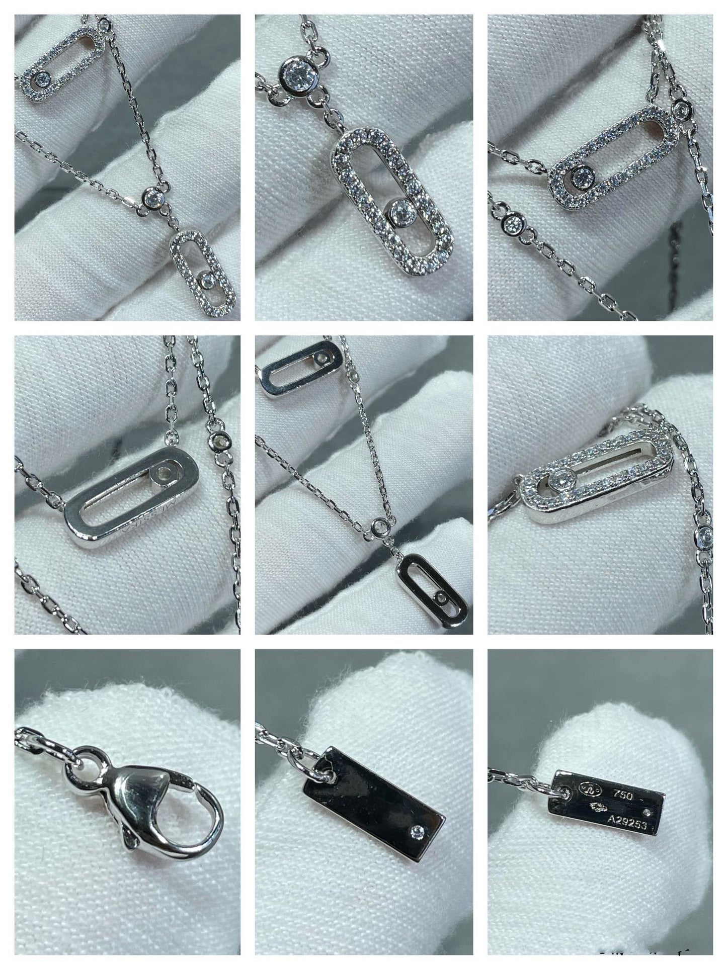 [Solara jewelry]MOVE 2 ROW DIAMOND NECKLACE