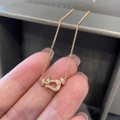 [Solara Jewelry]FORCE 10 DIAMOND PINK GOLD NECKLACE MINI MODEL