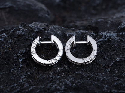 [Solara Jewelry]ZERO 1 MINI SILVER DIAMOND EARRINGS