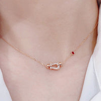 [Solara Jewelry]FORCE 10 DIAMOND PINK GOLD NECKLACE
