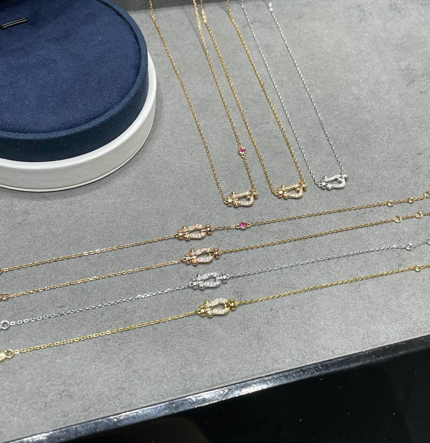 [Solara Jewelry]FORCE 10 DIAMOND PINK GOLD NECKLACE