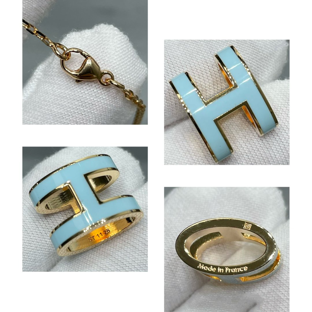 [Solara Jewelry]POP H SKY BLUE NECKLACE
