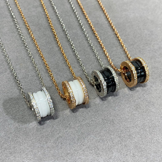 [Solara Jewelry]ZERO 1 DIAMOND CERAMIC NECKLACE