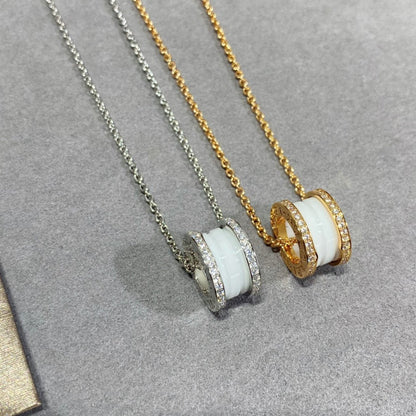 [Solara Jewelry]ZERO 1 DIAMOND CERAMIC NECKLACE
