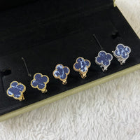 [Solara Jewelry]CLOVER PIETERSITE MEDIUM STUD EARRINGS