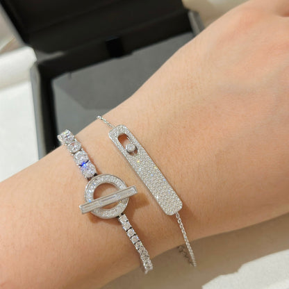 [Solara jewelry]MOVE CLASSIQUE DIAMOND PAVED BRACELET