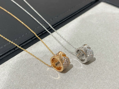 [Solara Jewelry]LIENS EVIDENCE DIAMOND PAVED NECKLACE