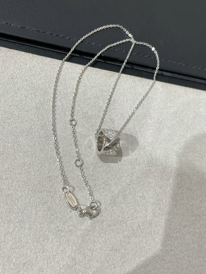[Solara Jewelry]LIENS EVIDENCE DIAMOND PAVED NECKLACE