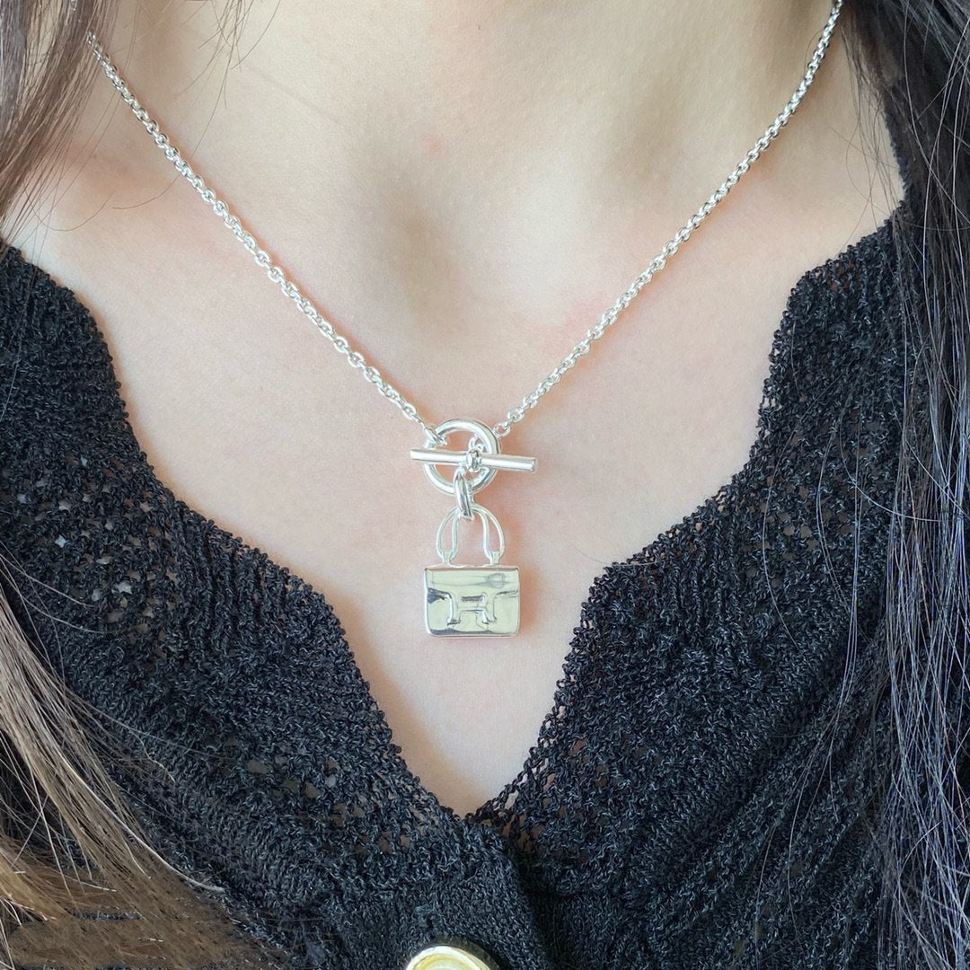 [Solara Jewelry]CONSTANCE PEDANT SILVER NECKLACE