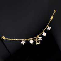 [Solara Jewelry]LOGO 6 MOTIF STAR AND SUN GOLD BRACELET