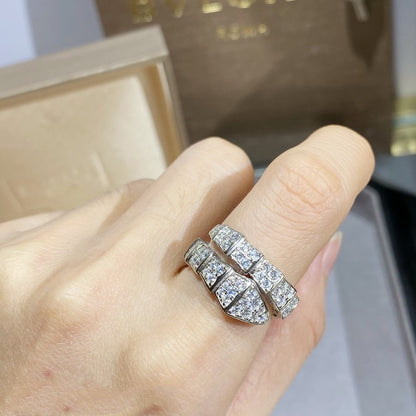 [Solara Jewelry]SERPENTI RING SILVER DIAMOND PAVED