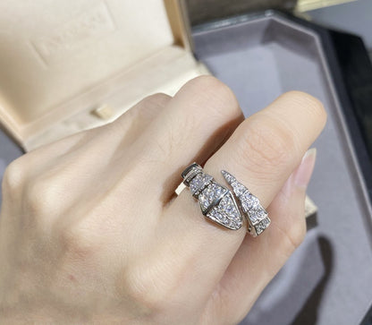 [Solara Jewelry]SERPENTI LARGE RING SILVER DIAMOND PAVED