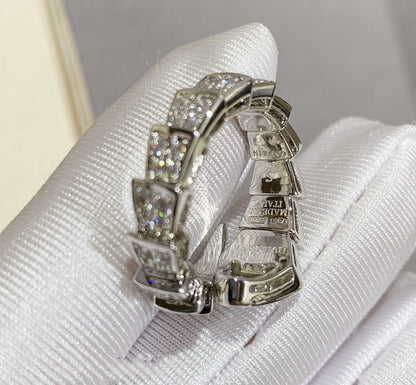 [Solara Jewelry]SERPENTI LARGE RING SILVER DIAMOND PAVED
