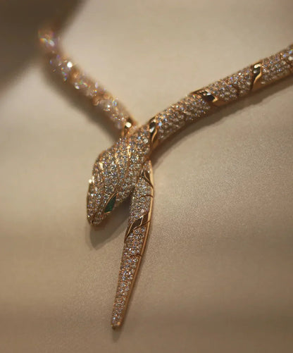 [Solara Jewelry]HAUTE COUTURE GOLD SERPENTI NECKLACE
