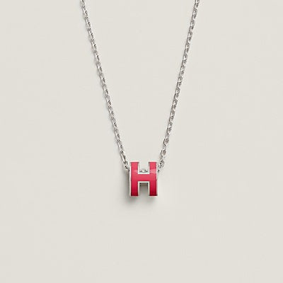 [Solara Jewelry]H NECKLACE PINK