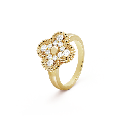 [Solara Jewelry]CLOVER DIAMOND RING